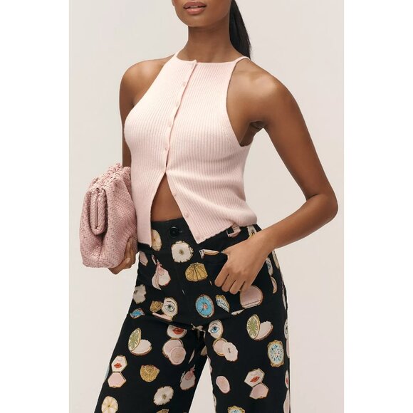 The Danielle Kroll Colette Crop Wide-Leg Pants by Maeve 33 - Picture 3 of 4